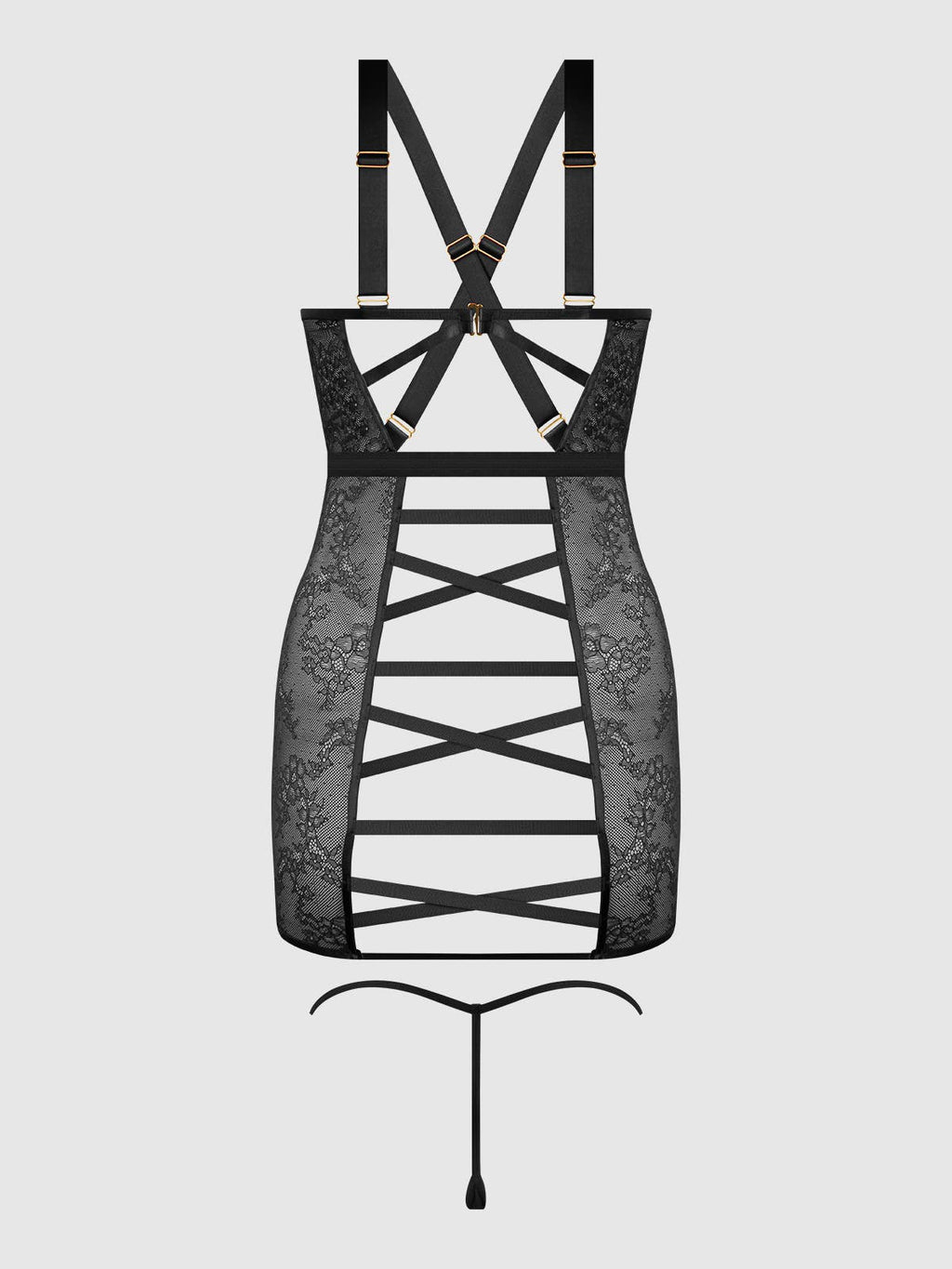 Kiki Strappy Backless Chemise