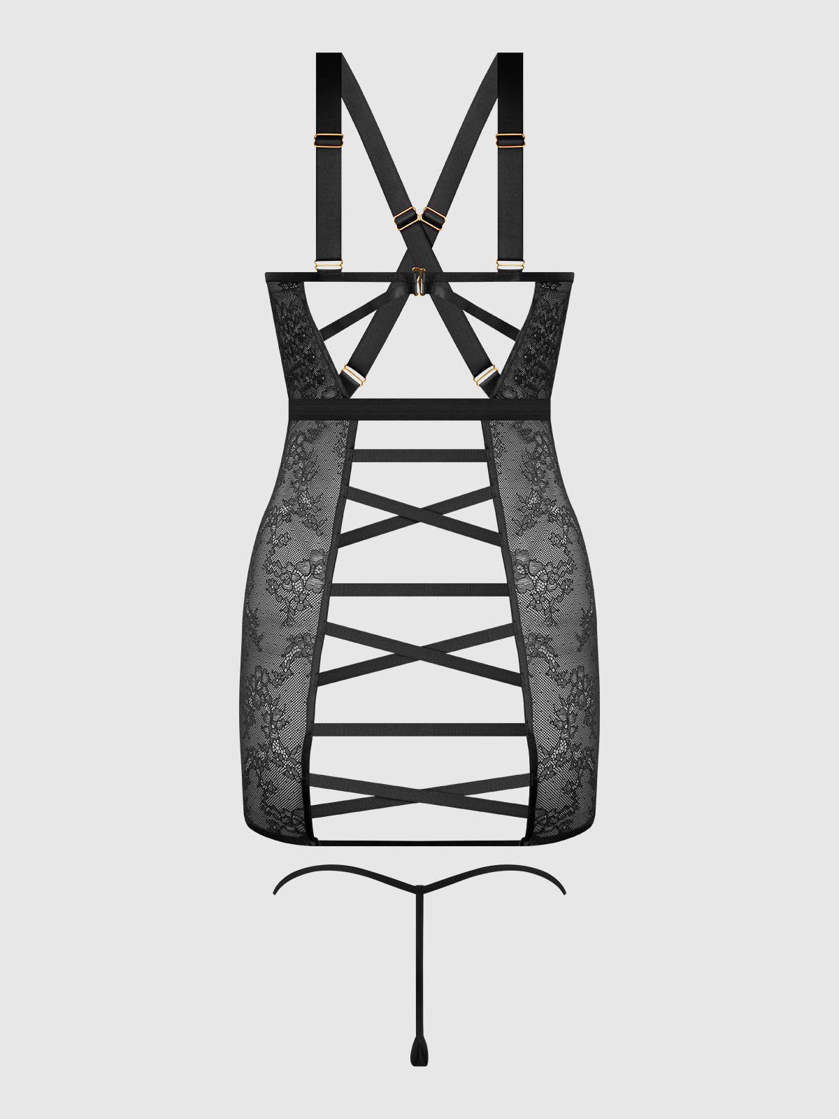 Kiki Strappy Backless Chemise