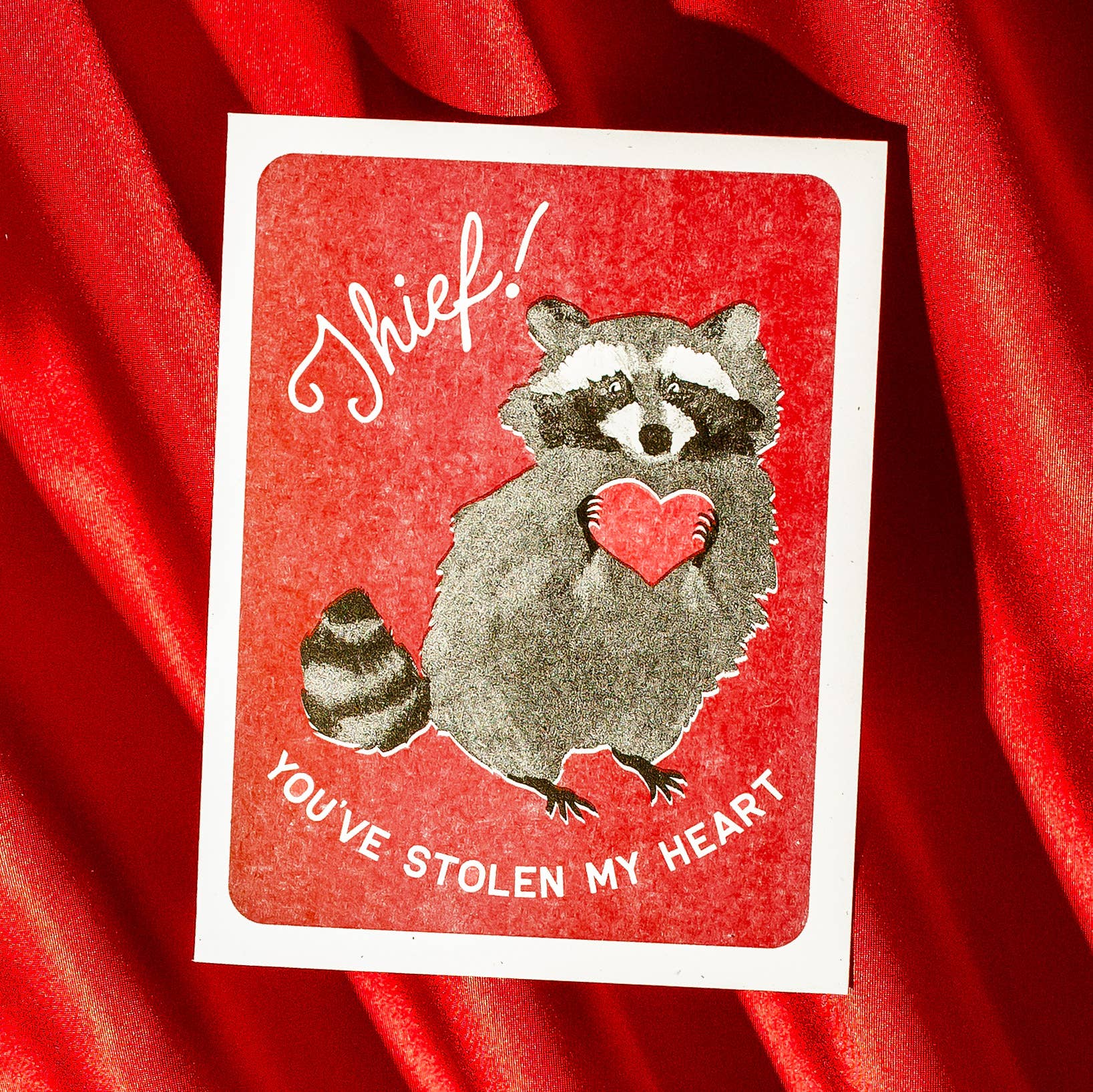 Thief! Raccoon  - Greeting Card