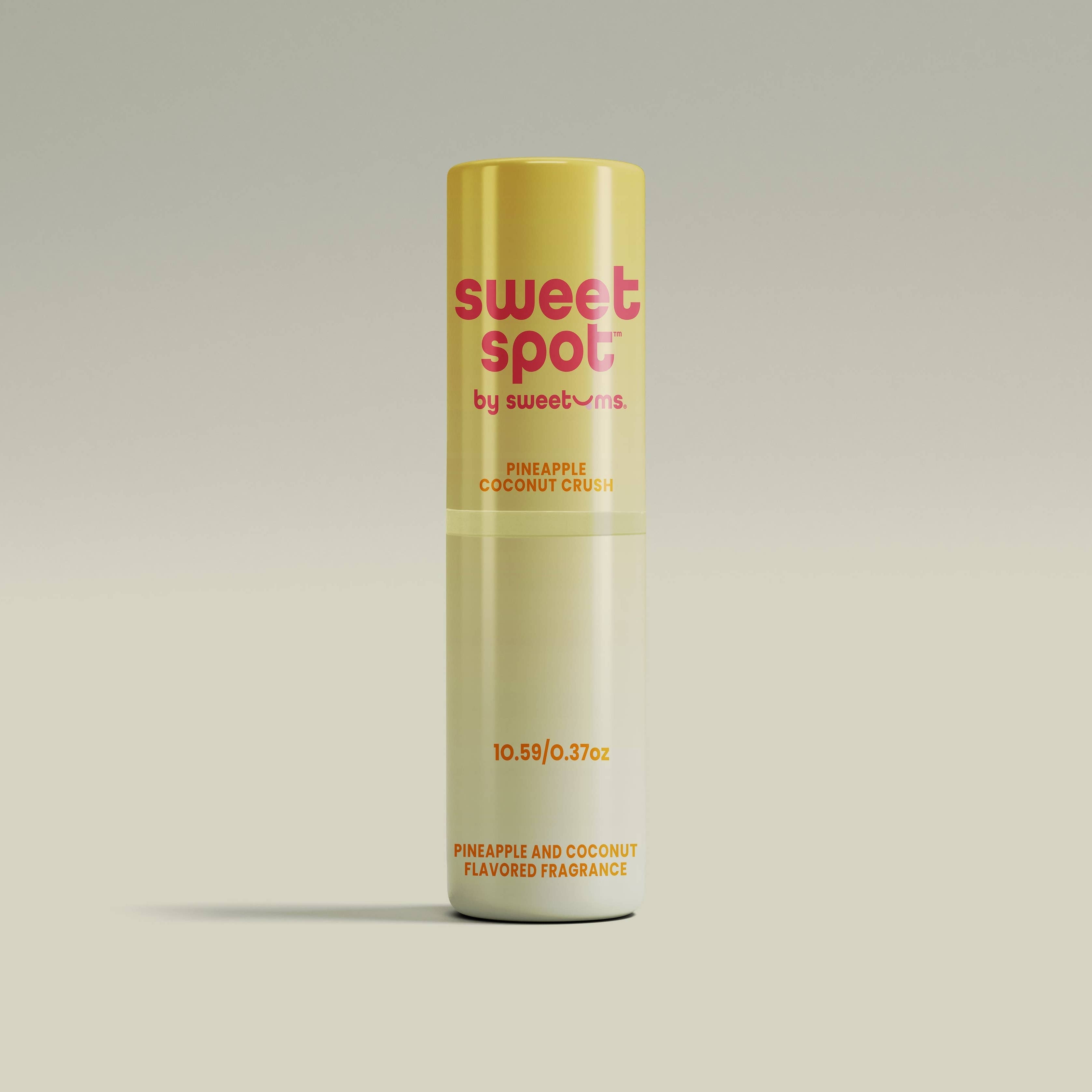 A close up of the tube of perfume, out of it's paper packaging.