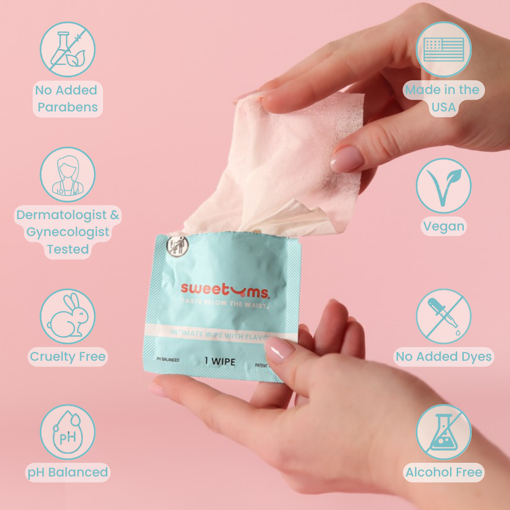 Sweetums Cinnamon Bun Flavored Body Wipes - 10ct
