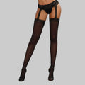 Dreamgirl Stretch Lace Suspender Garter Belt Pantyhose Black OS