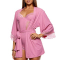 Dusty Rose Soft Ribbed Robe
