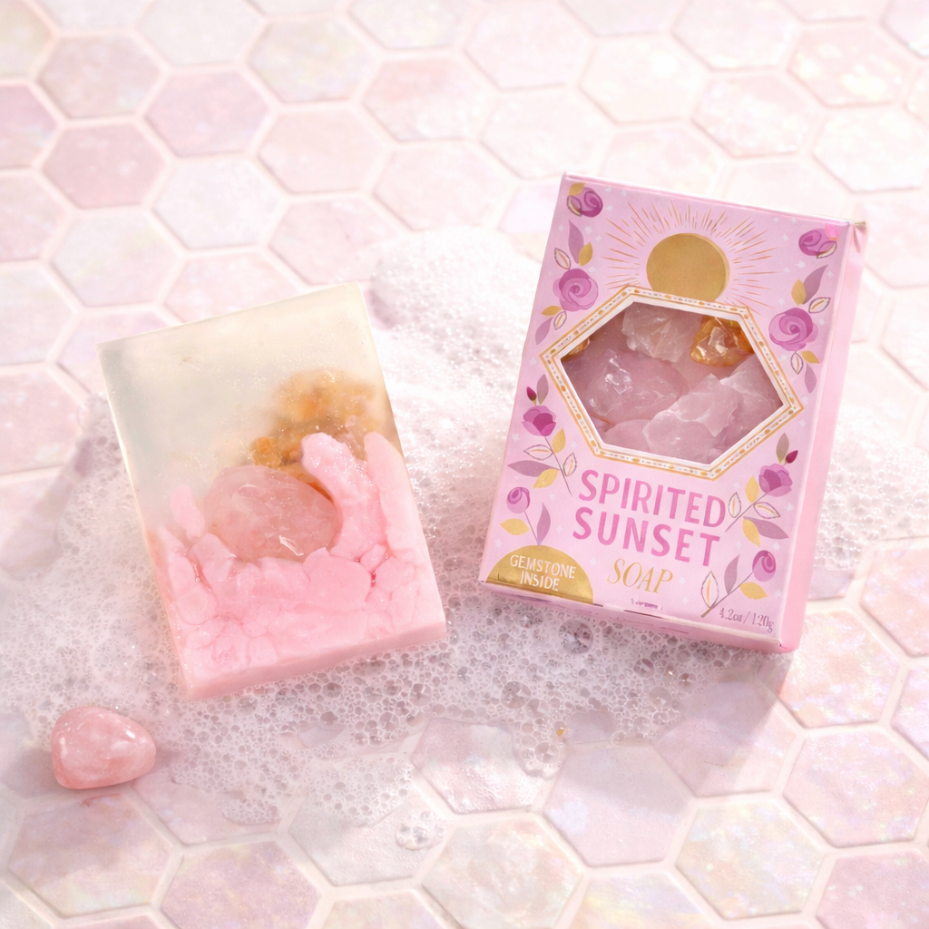 Wild Rose with Rose Quartz - Soap