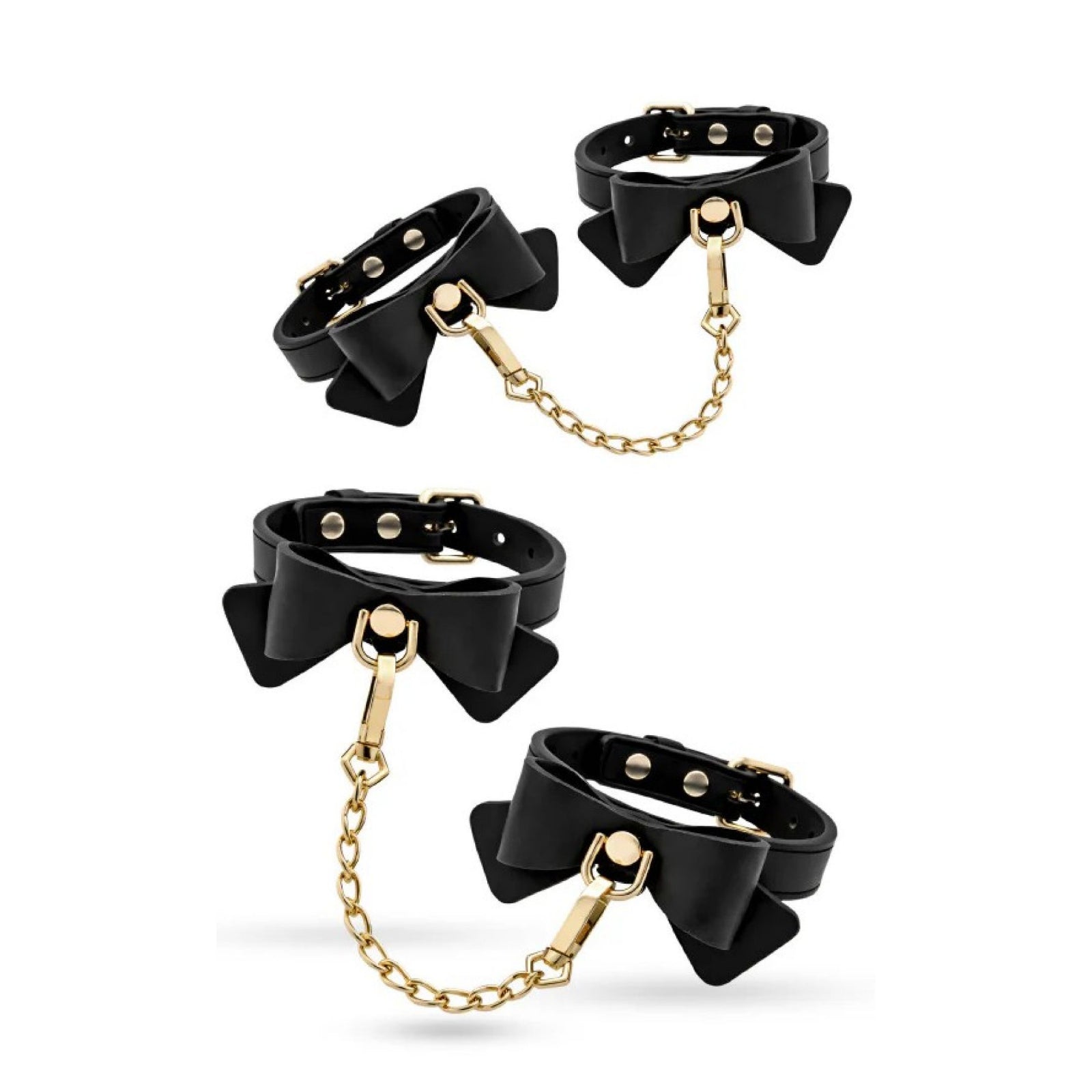 Ardor Black Bow Wrist & Ankle Restraints