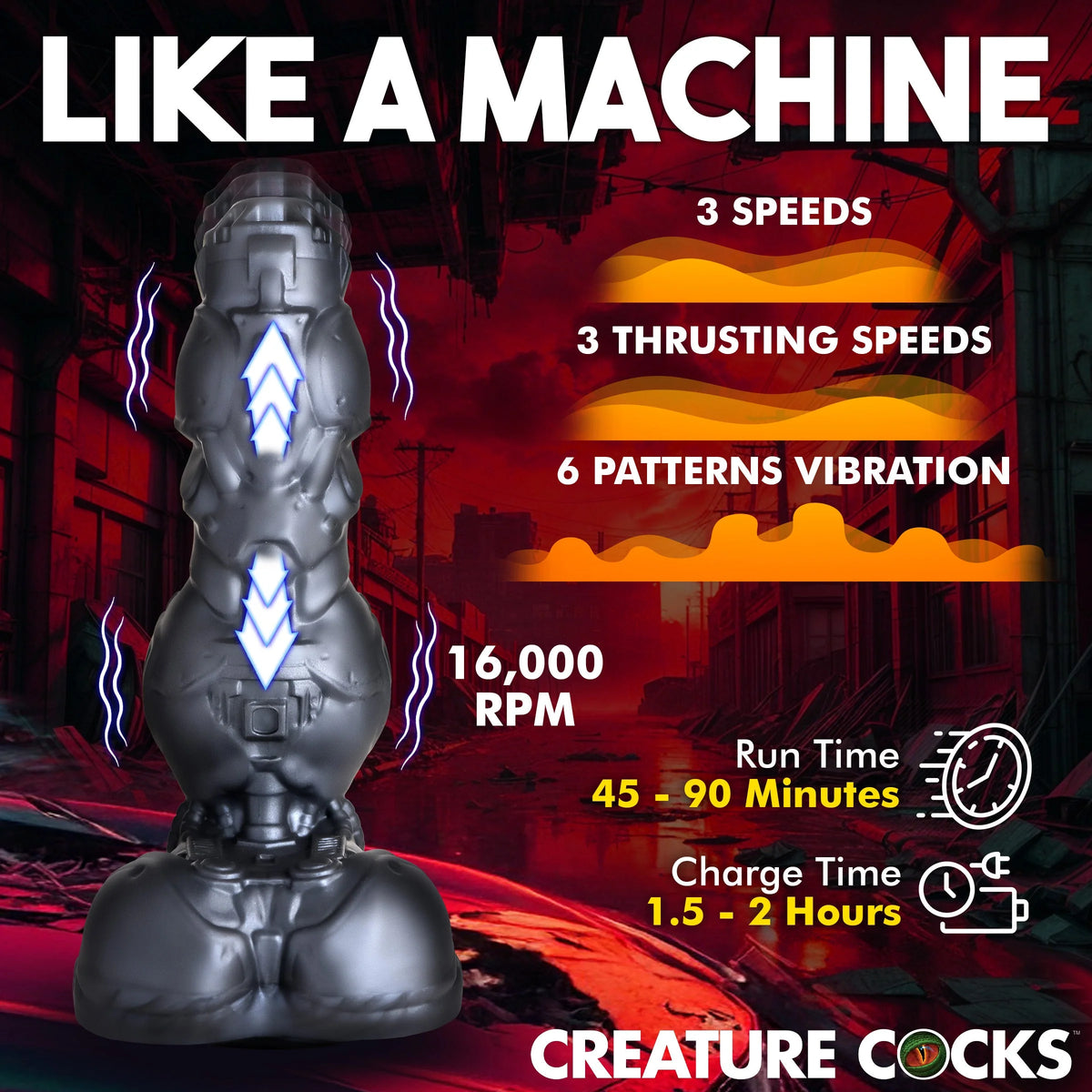 Cyborg Thrusting Dildo