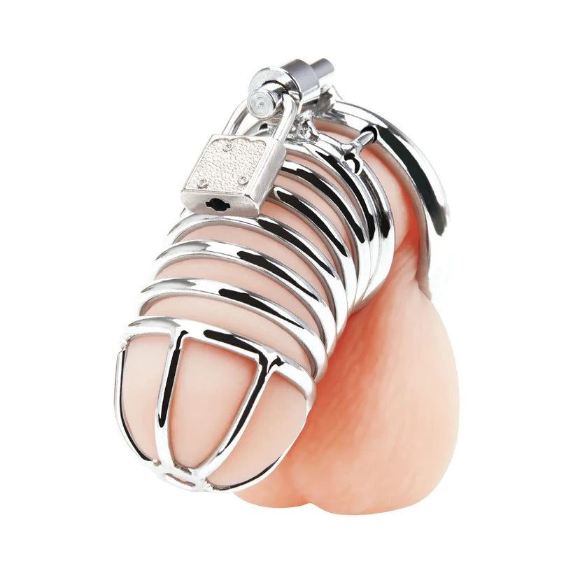 A cage that consists of a tube with lots of openings, so it's very breathable and airy.