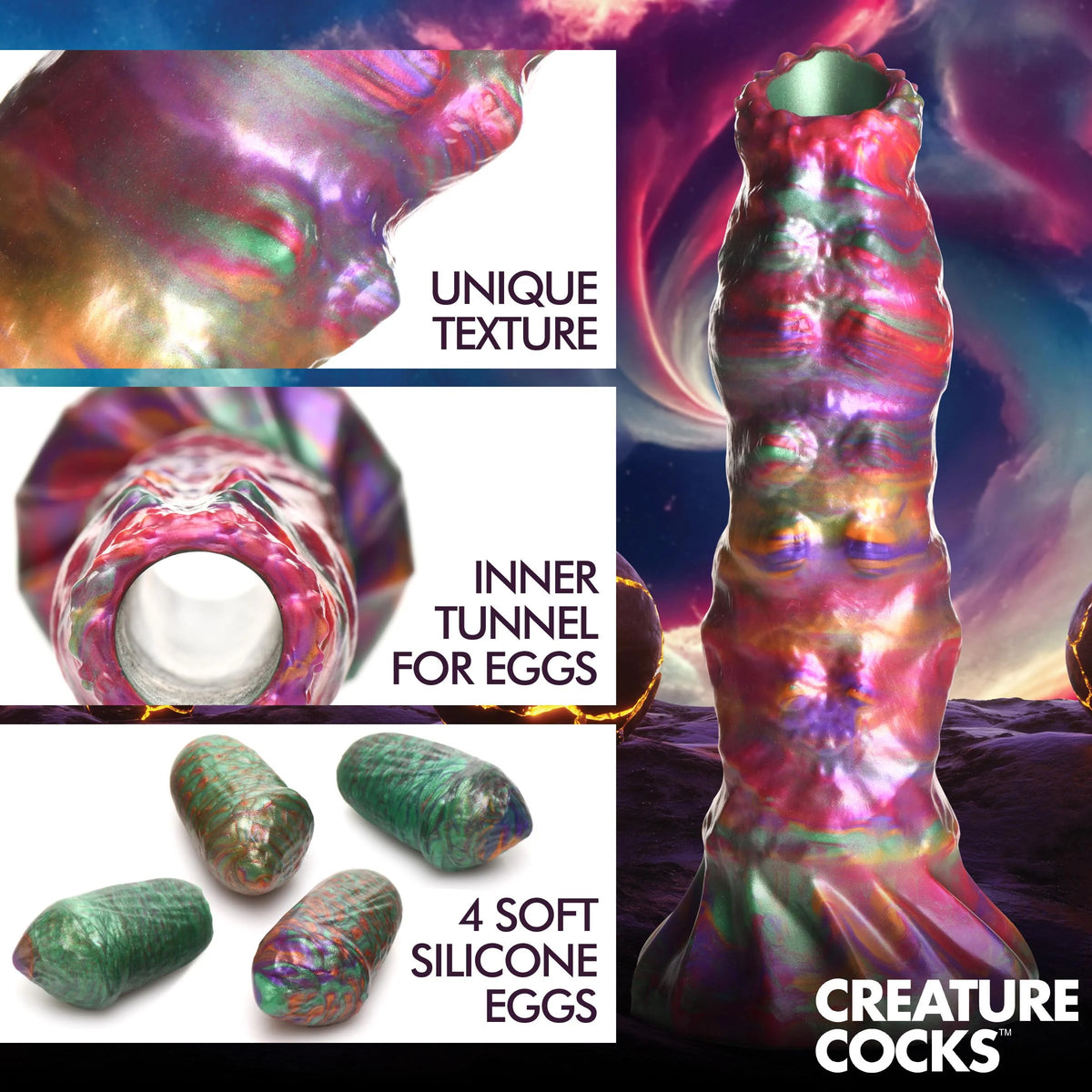Larva Ovipositor Dildo with Eggs