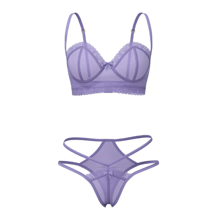 Sheer Passion Demi Bra & High Cut Tanga
