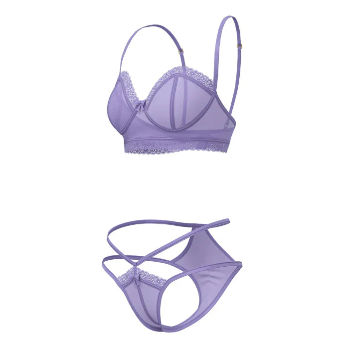Sheer Passion Demi Bra & High Cut Tanga