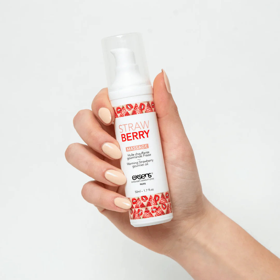 Warming Lickable Massage Oil - Strawberry