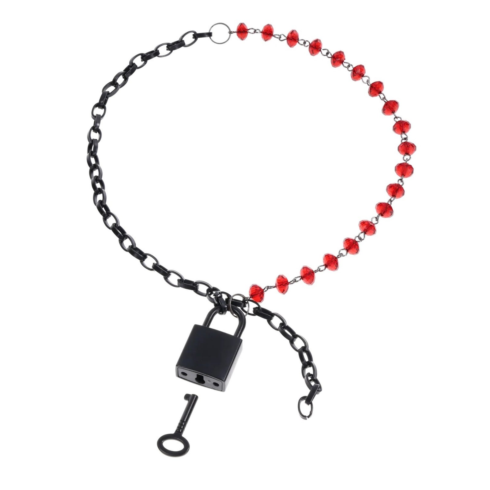 Another angle, showing the key that comes with the lock.