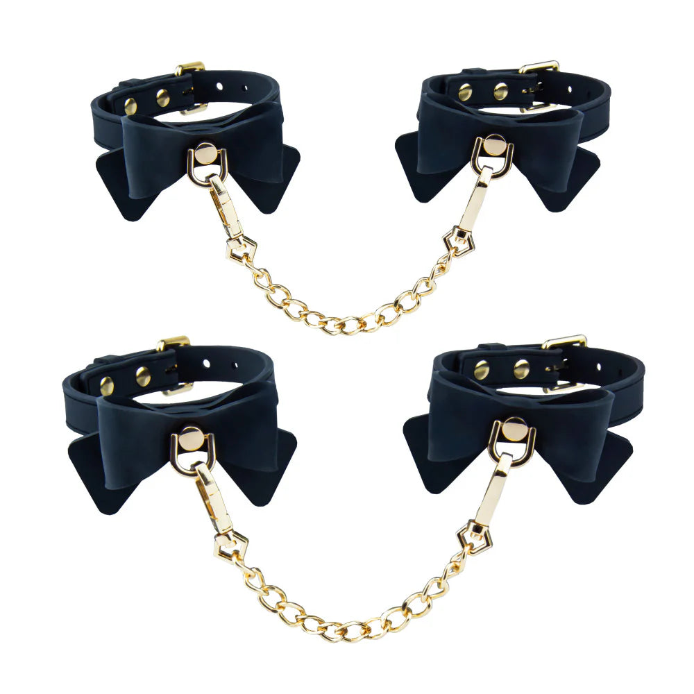 Ardor Black Bow Wrist & Ankle Restraints