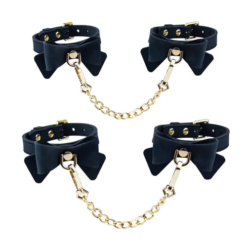 Ardor Black Bow Wrist & Ankle Restraints
