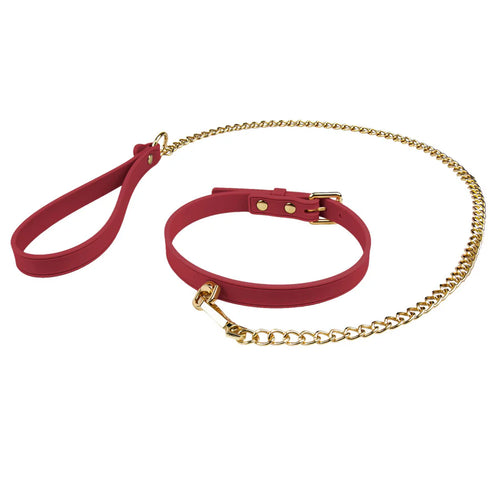 Ardor Ruby Collar & Leash Red