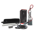 A bathmate pump that also has a manual squeeze ball. Its a kit with a black carrying case, pump cylinder, flexible hose, cleaning brush, and more.