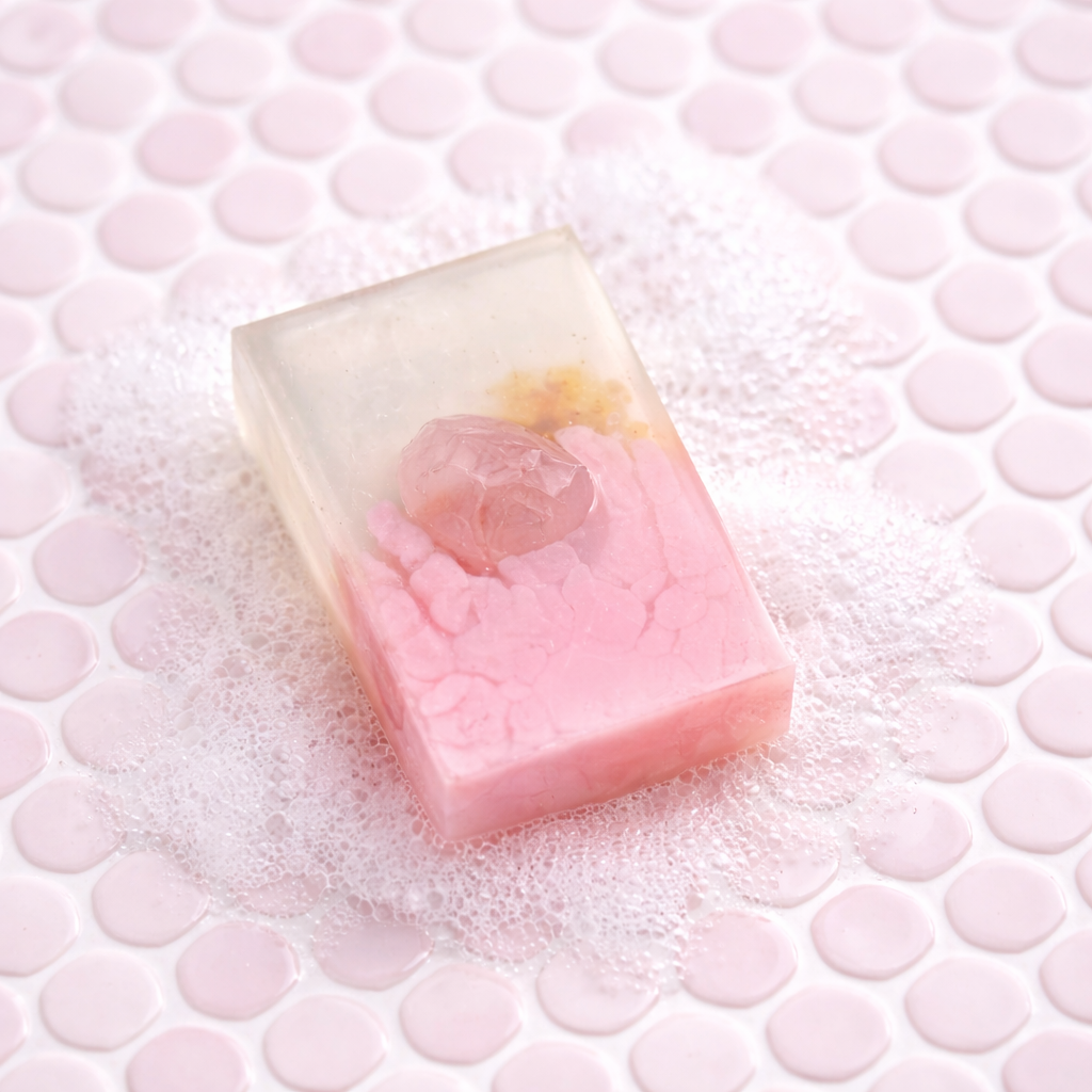 Wild Rose with Rose Quartz - Soap