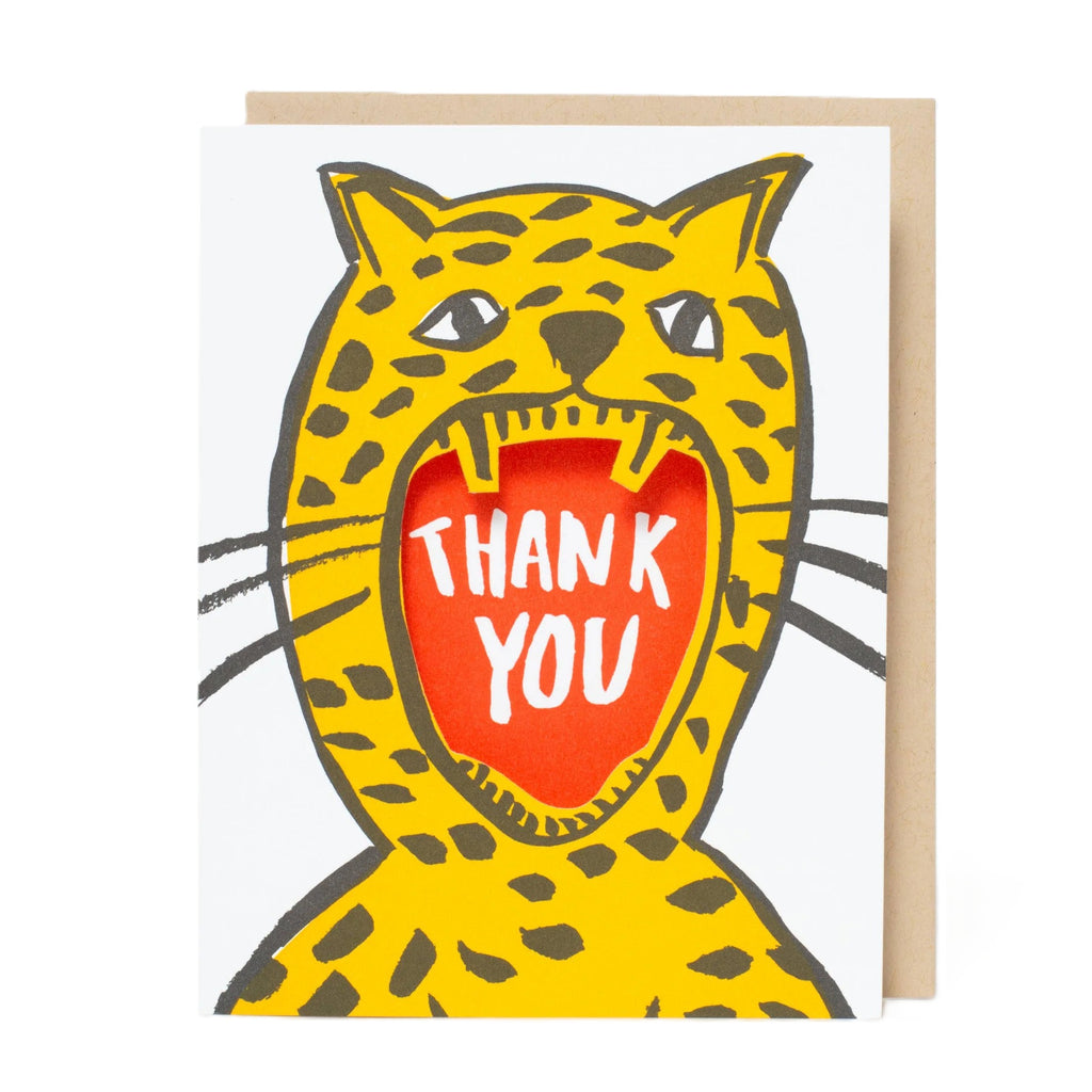 Thank You Cheetah - Greeting Card