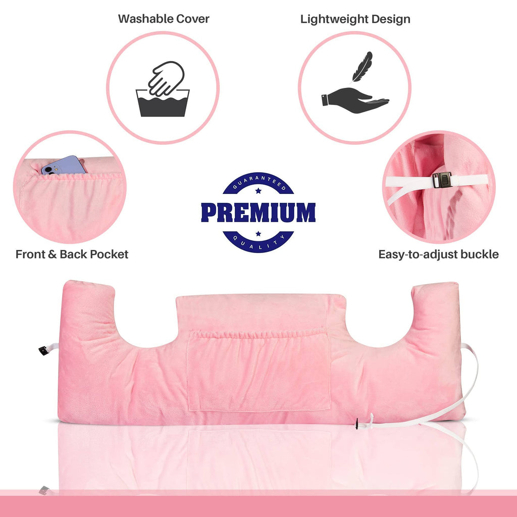 Protection Pillow for Mastectomy & Chest Surgeries - Pink