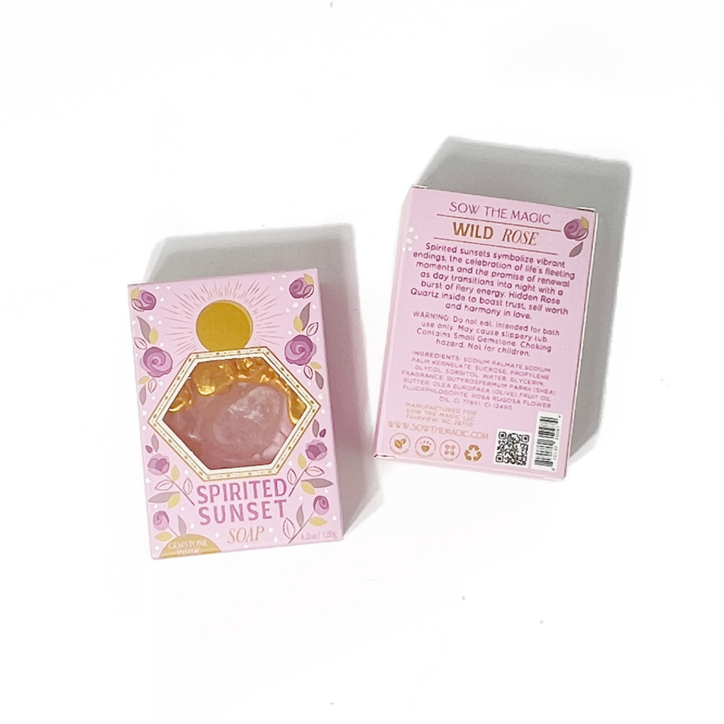 Wild Rose with Rose Quartz - Soap