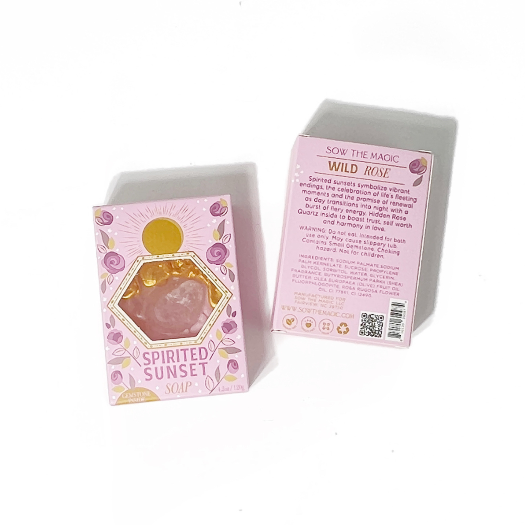 Wild Rose with Rose Quartz - Soap
