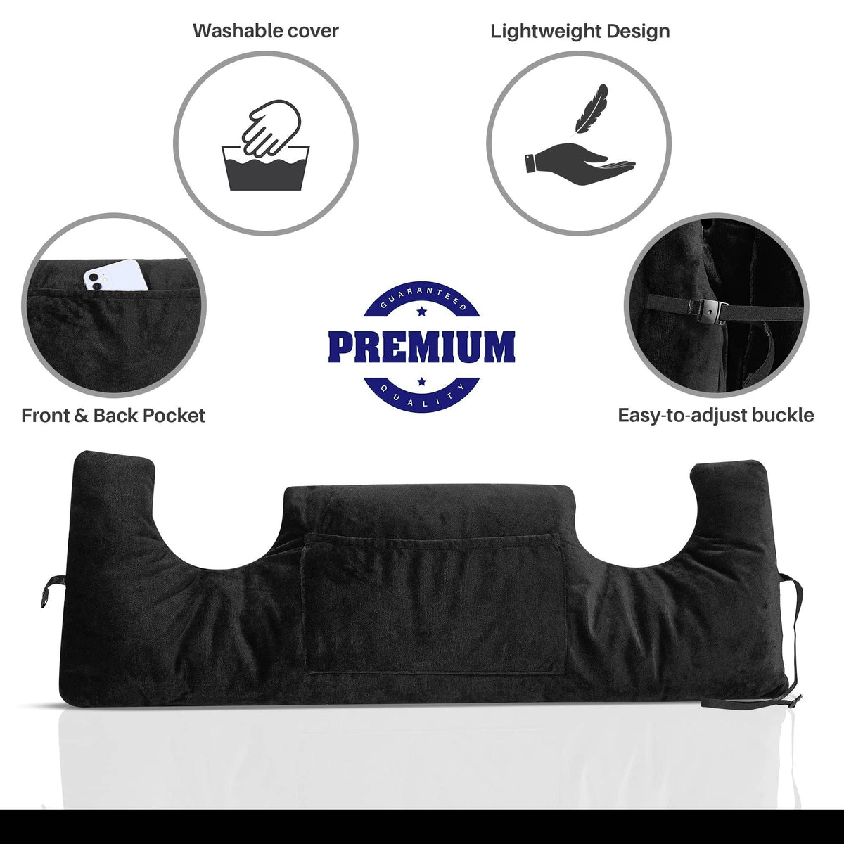 Protection Pillow for Mastectomy & Chest Surgeries - Grey