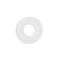 A white, soft c-ring.