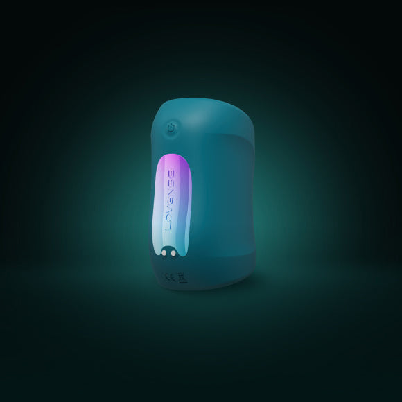 A silicone sleeve with one side open, to easily wrap around your penis. It has an adjustable ring to hold it in place.
