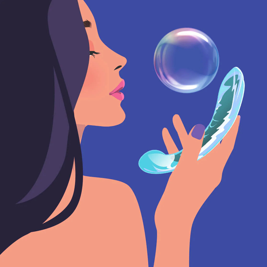 Kalii Glass G-Spot Dildo