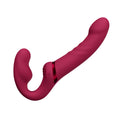 Pink and red curved object on a white background