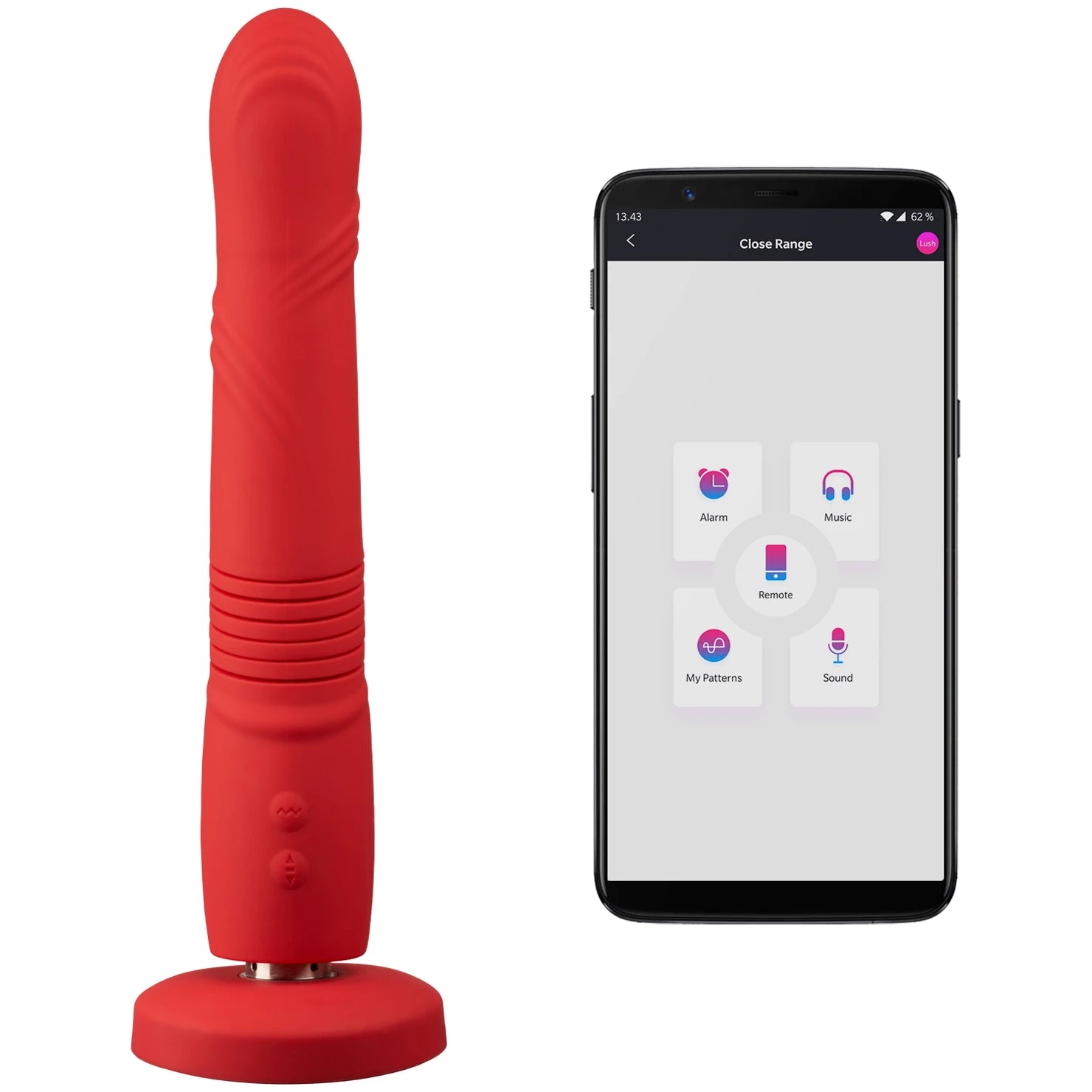 Lovense Gravity Thrusting Dildo - 5 Inches