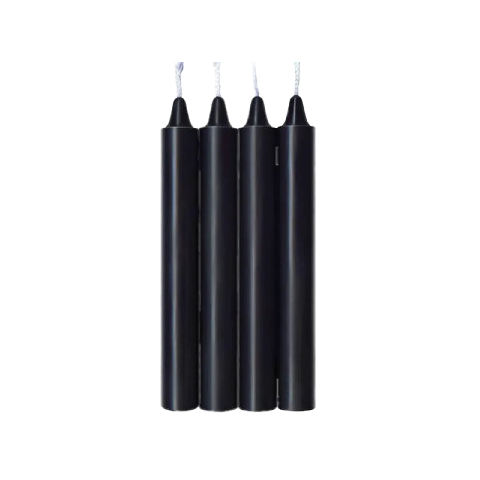 Make Me Melt Sensual Warm Drip Candles - Jet Black