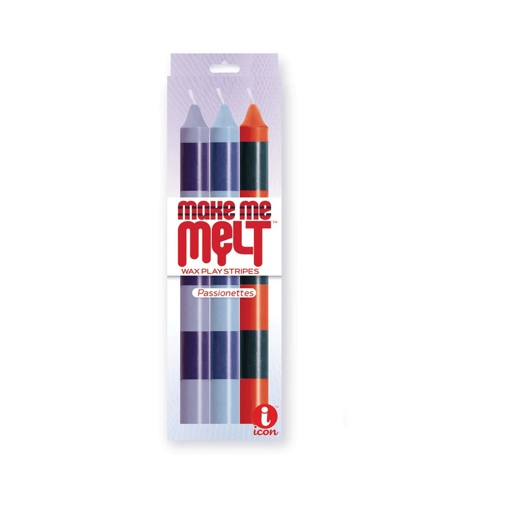 Make Me Melt Sensual Warm Drip Candles - Deep Noir