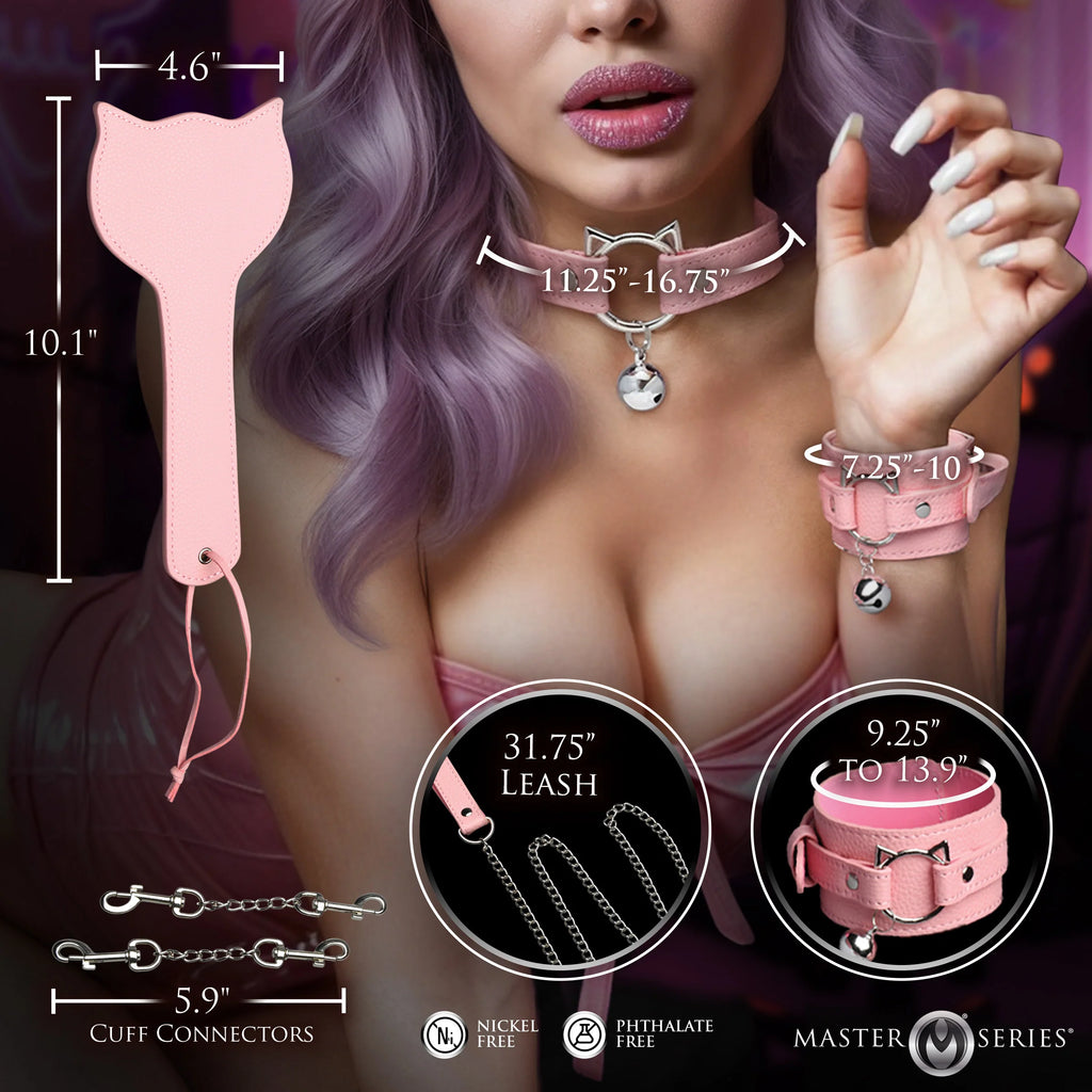 Pink Kitty 9-Piece Bondage Set