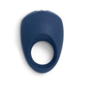 Blue silicone ring with 'We-Vibe' branding on a white background