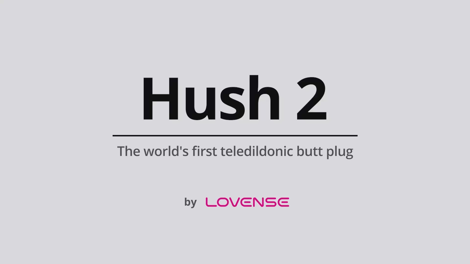 Lovense Hush 2 Plug - Four Sizes