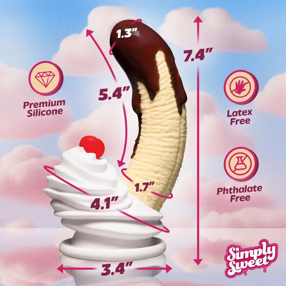 Chocolate Dipped Banana Split Dildo - 5.5 Inches