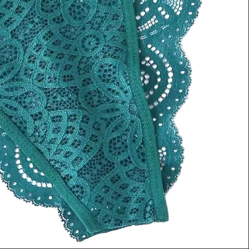 Bows & Ribbons Tear Away Bra & Panty Set - Teal